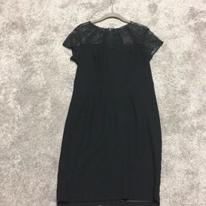 Black lined lacy dress